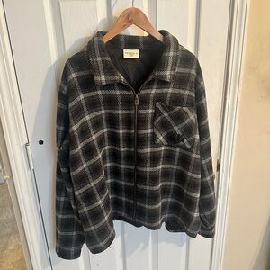 YoungLA Highlander Flannel Cropped Jacket XL